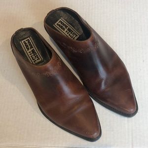 Code West Vintage Brown Leather Ankle Boots